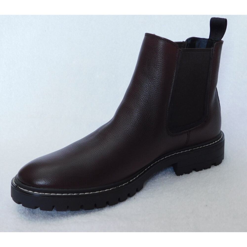 M2 Calvin Klein Dark Brown Men's Letrel Almo Boots Size 10 - Picture 2 of 5